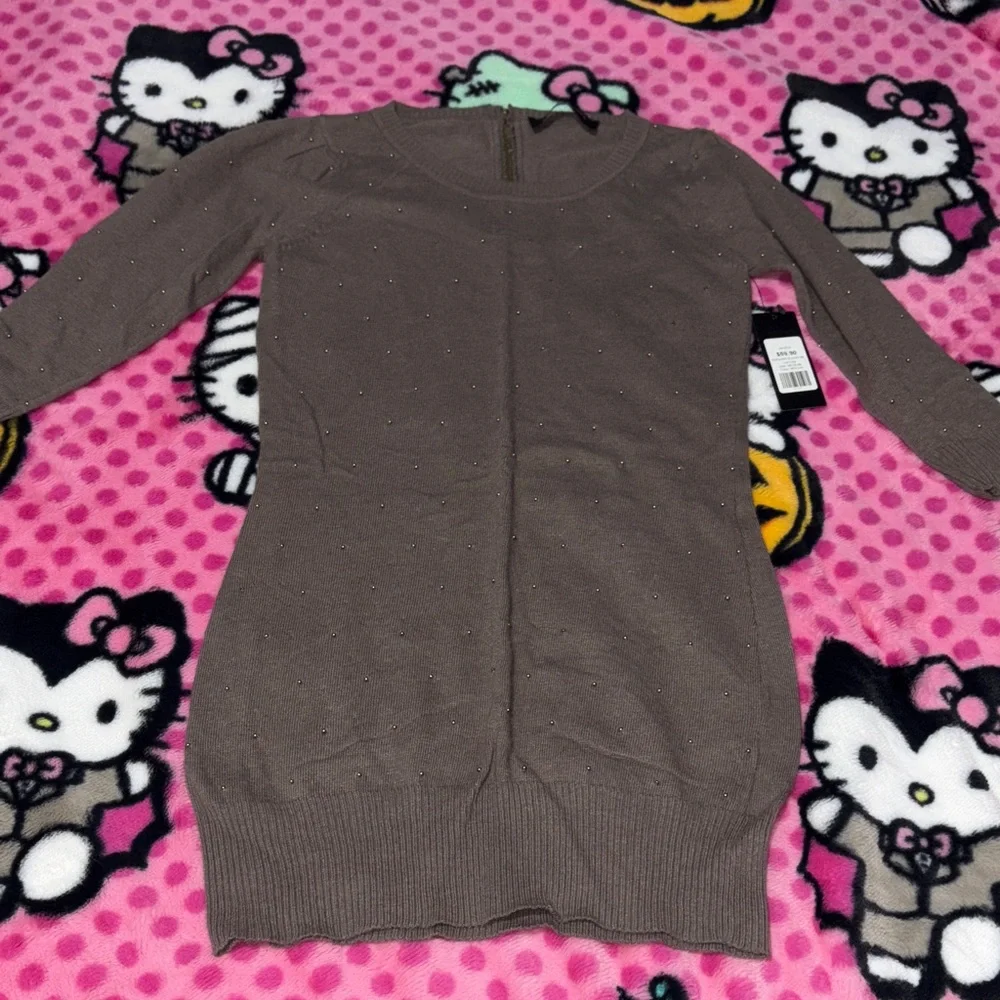 AKIRA Brown Knit Sweater